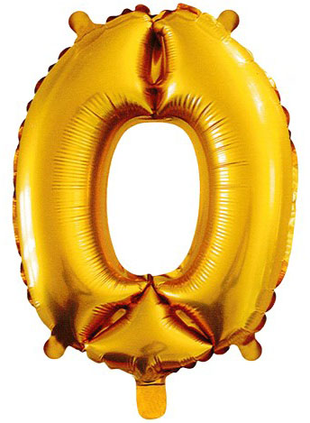 Balón ZLATÝ číslo 0, výška 100 cm
