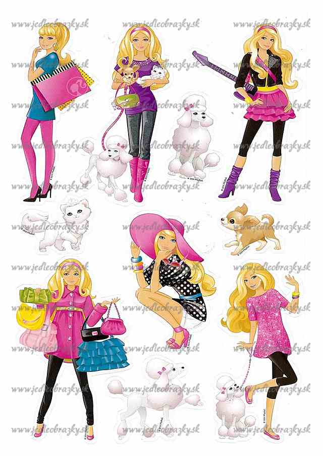 Barbie postavičky na vystrihnutie