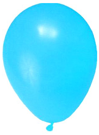 Balón modrý 10ks 25cm latex