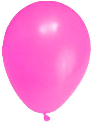 Balón ružový 8ks 25cm latex