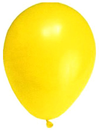 Balón žltý 10ks 25cm latex