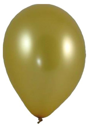 Balón zlatý 10ks 25cm latex