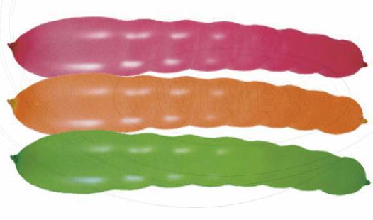 Nafukovací balónik dlhý farebný mix 8 x 80 cm, 10ks