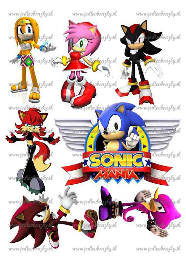 Sonic postavičky na vystrihnutie