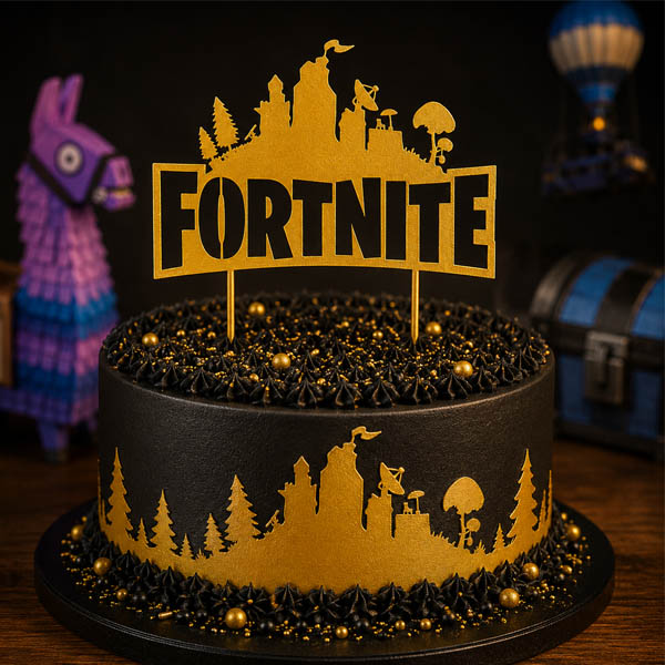 Zápich FORTNITE zlatý 