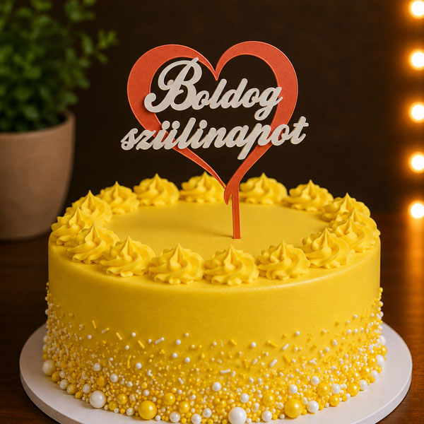 Zápich Boldog Szülinapot SRDCE