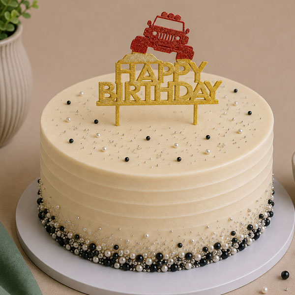 Zápich Jeep Happy Birthday