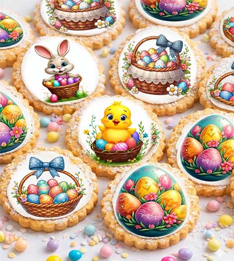 Veľkonočné obrázky vyrezané 16 ks – 3 cm